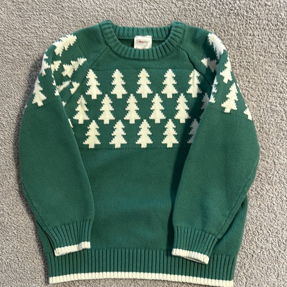 Kids Hanna andersson Christmas tree sweater size 5, never worn